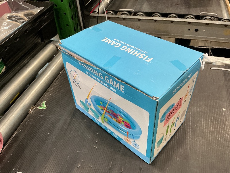 Photo 1 of **no poles**NIPLOOOW Pool Fishing Toys Games, Water Table Bathtub Toy with Inflatable Pool Pole Rod Net Plastic Floating Fish, Birthday Gifts for Kids Age 3 4 5 6 Year Old,Kids Outdoor Toys