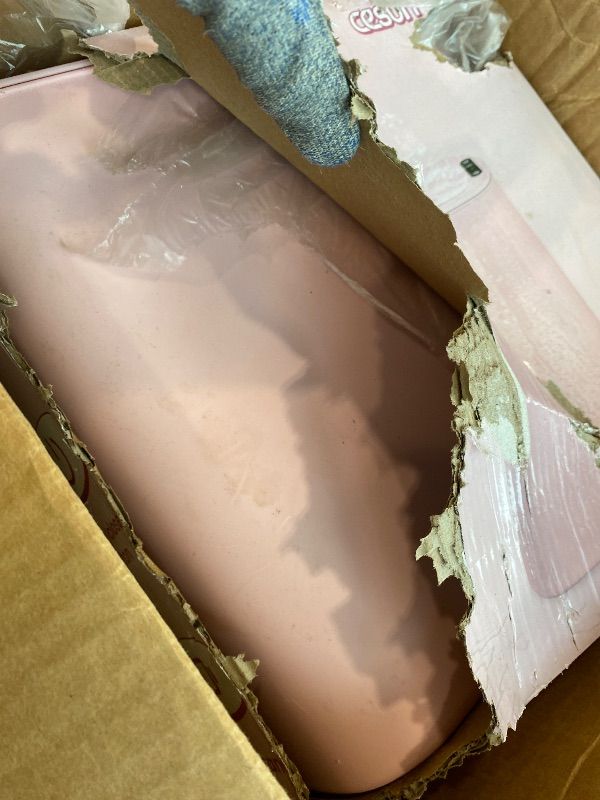 Photo 1 of **UNTESTED**
Cesun Automatic Motion Sensor Bathroom Trash Can with Lid, 2.6 Gallon Touchless Trash Bin, Smart Plastic Slim Garbage Can Small Wastebasket for Toilet, Office, rv, Bedroom, Living Room, Pink