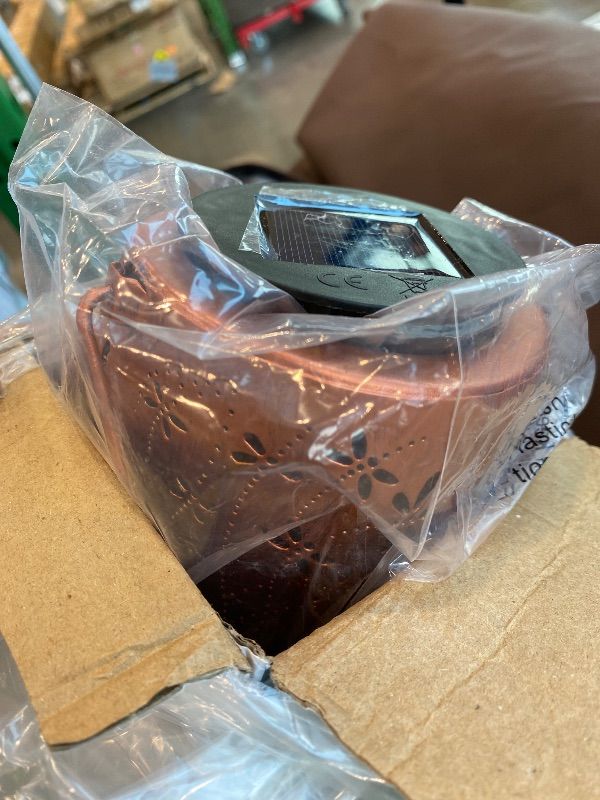 Photo 1 of **MINOR DAMAGE - USED**
Christmas Gifts For women,Solar Lanterns Outdoor Hanging Lantern Lights, Dragonfly Hollowed-Out Metal Decor Lantern, Waterproof LED Decorative Garden Light - Delicate Garden Decoration for Patio, Yard