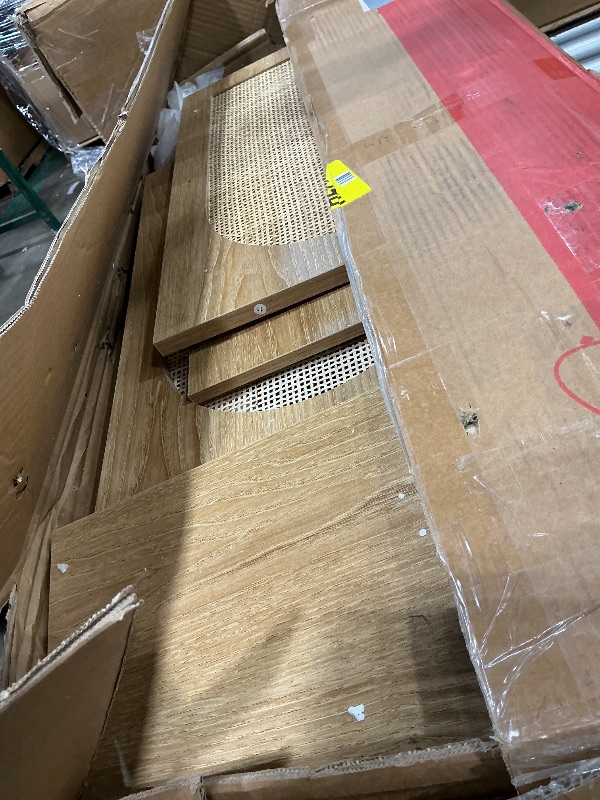 Photo 1 of *USED*
Rattan Over The Toilet Storage Cabinet with Adjustable Shelf and Large Space, Bathroom Organizers and Storage Over Toilet with Rattan Door, Metal Stand, Tall Storage Shelves Above Toilet, Natural