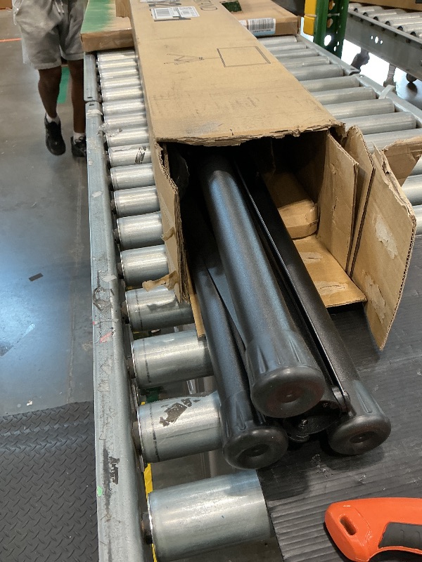 Photo 1 of **MISSING PIECES UNKNOWN**Tripod TV Stand for 23-75 inch Flat Screen/Curved TVs up to 100 lbs, Outdoor TV Stand with ±15° Tilt, Height Adjustable Portable TV Stands with Safety Design, Max VESA 600x400m, Black