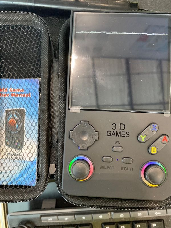 Photo 1 of **FOR PARTS**2025 V40MAX Upgraded Retro Handheld Game Console, Built in 40,000+Classic Games, 40+Simulators, Linux System, 4.0-inch 4K HD IPS Screen Video Player, 256GB, Portable Pocket Arcade Console(Black)