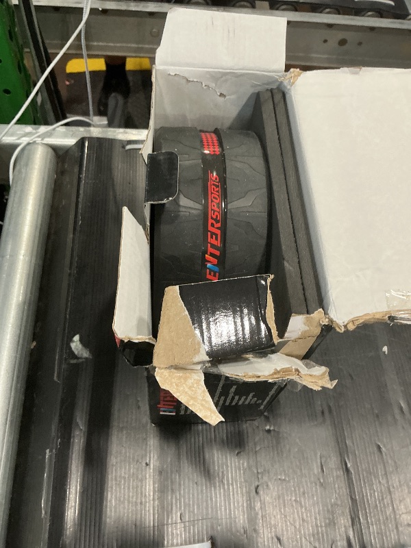 Photo 1 of *Missing items/only whats in box*  EnterSports Ab Roller Wheel for Abs Workout - Abdominal Exercise Equipment with 2 Knee Pads for Home Gym, Core Strength Training, Fitness Equipment for Men & Women (Red)