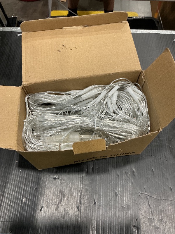 Photo 1 of (Upgraded) Outdoor Christmas Lights, 360 LED Sturdy Christmas Net String Lights, 12x5Ft 8 Light Modes Christmas Decoration Lights for Backyards, Gardens, Bushes, Lawns, Patio, New Year - Multicolored