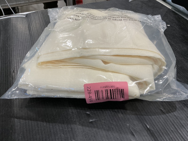 Photo 1 of Veblandy Rectangle Tablecloth 52x70 inch Linen Textured Waterproof Table Cloth Stain and Wrinkle Resistant Washable, Decorative Fabric Table Cover for Outdoor and Indoor Use, Ivory