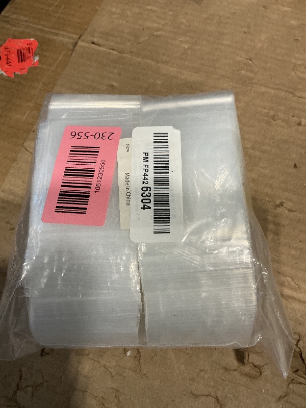 View 2 of *USED*
Aubeco 1200pcs 2" x 2" Clear Zip Bags, 2 Mil Thick, Small Zip Poly Bags, Reclosable Zip Seal Plastic Bags for Necklace, Ring, Coin, Beads, Jewelry, Pill
