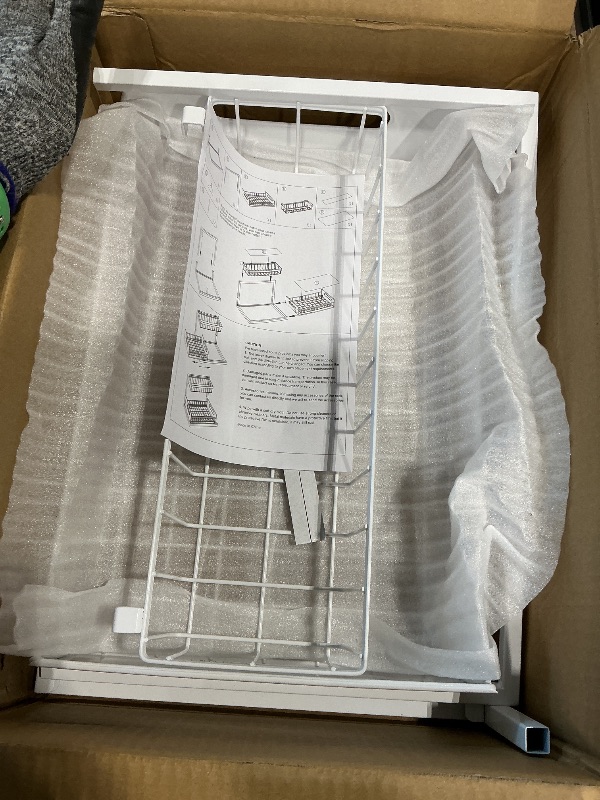 Photo 1 of *USED*
REALINN Under Sink Organizer, Pull Out Cabinet Organizer 2 Tier Slide Out Sink Shelf Cabinet Storage Shelves, Storage for Kitchen Bathroom, White,