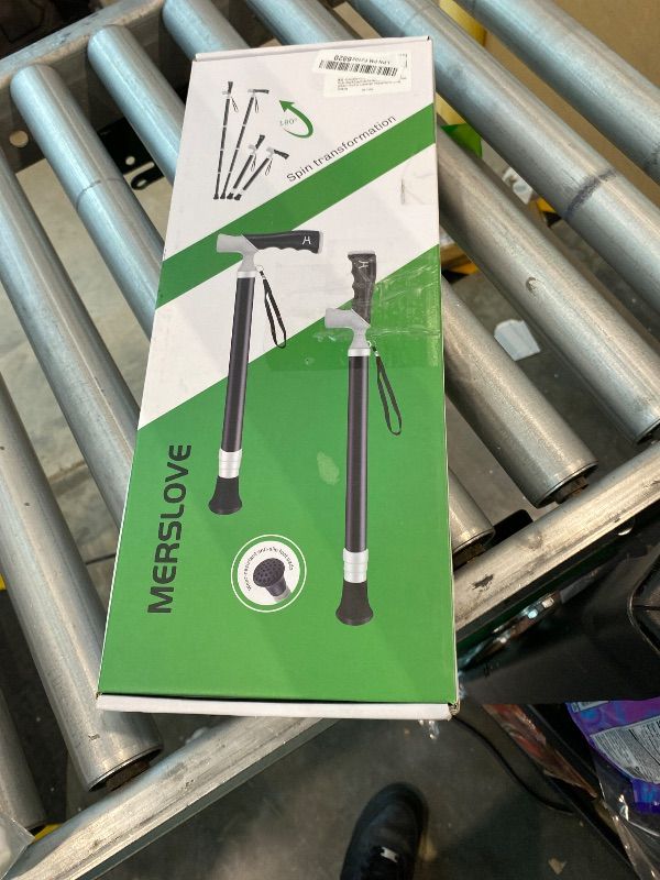 Photo 1 of **ONLY 1**Adjustable Foldable Walking Cane, Hiking Sticks Canes Walking Stick for Seniors,Telescopic Walking Canes with Anti-Slip Grip, Lightweight Trekking Cane for Hiking, Climbing