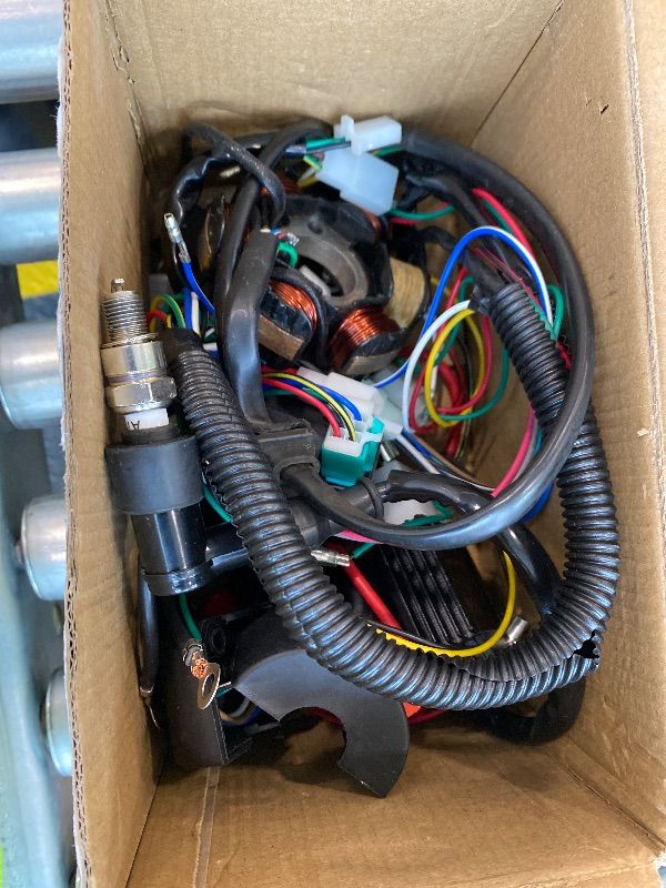 Photo 1 of ***VERY USED*** Complete Electrics Wiring Harness Coil Stator Solenoid Relay CDI Spark Plug for 4 Wheelers Stroke ATV 50cc 70cc 90cc 110cc 125cc Go Kart Pit Quad Dirt Buggy Bike Parts by OTOHANS AUTOMOTIVE