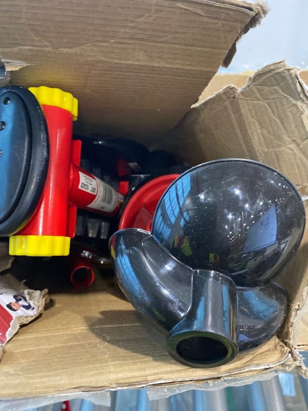 Photo 1 of **MISSING PIECES UNKNOWN**Huffy Disney Pixar Cars Preschool Scooter with Lights, Bell, and Water Bottle, Superhero Red