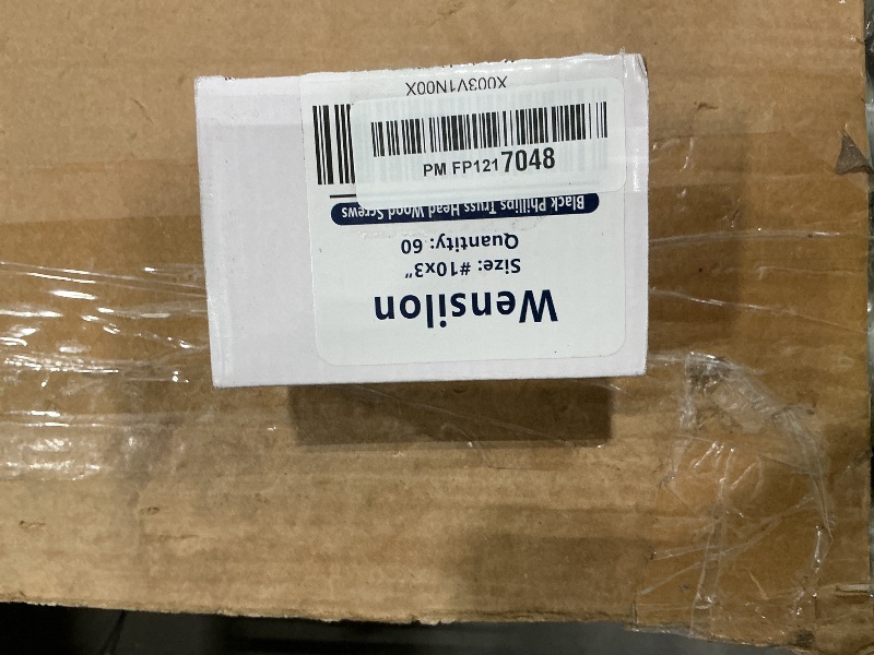 Photo 1 of (60 pcs) Wensilon #10×3" Black Phillips Truss Head Wood Screws Quick Metal Self Tapping