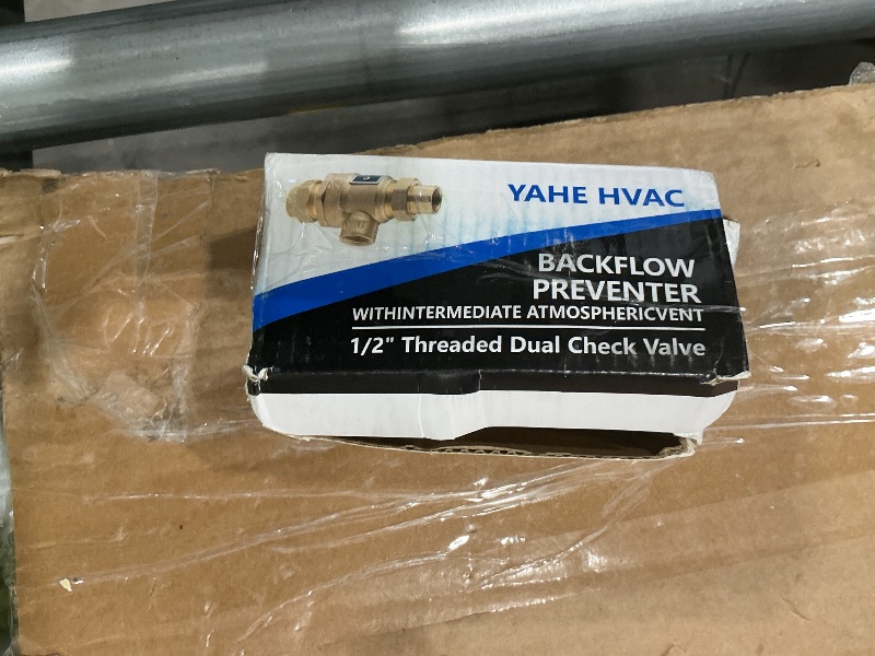 Photo 1 of ??? 1/2" 9D-M3 Dual Check Valve Backflow Preventer with Intermediate Atmospheric Vent, Brass backflow preventer Female Union Inlet and Outlet Connections, 190T012, Replacement for Watts