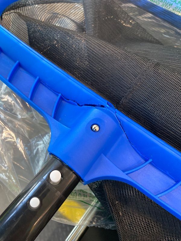 Photo 1 of *MINOR DAMAGE*
Pool Skimmer Net for Cleaning – Heavy Duty Deep Mesh Pool Net Skimmer - Fine Leaf Rake Net for Swimming Pools, Ponds - Strong Frame - Fits Standard Pool Poles (Net Only, No Pole)