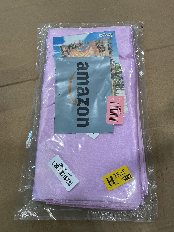 Photo 1 of 10 x 7 Feet Lavender Backdrop Curtain for Partie, Background Curtains for Photoshoot, Birthday, Wedding, Halloween, Thanksgiving, Christmas, New Year Party Decorations 5Ft x 7Ft, 2 Panels