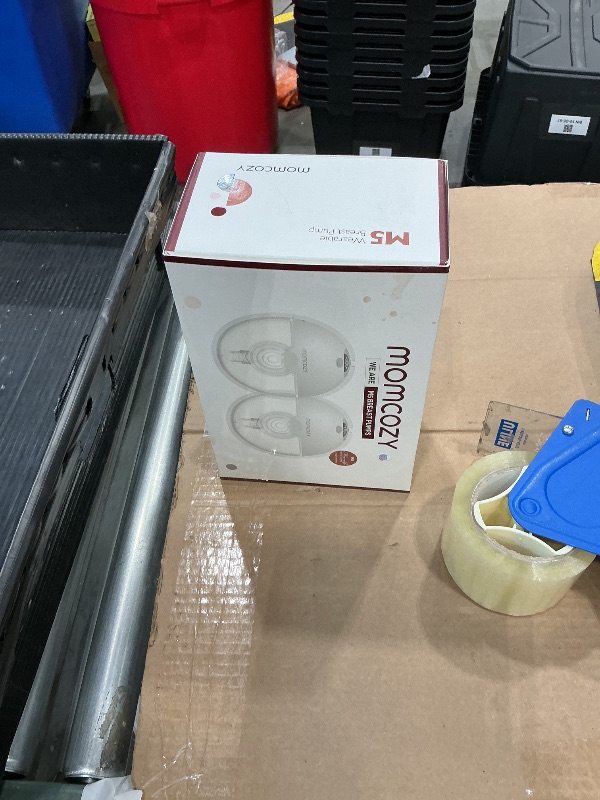 Photo 1 of *MISSING PARTS UNKNOWN*
Momcozy M5 Hands-Free Wearable Breast Pump, Double-Sealed Flange for Baby-Like Comfort, 3 Modes & 9 Suction Levels, Portable Electric Pump – 24mm, 2-Pack Quill Gray