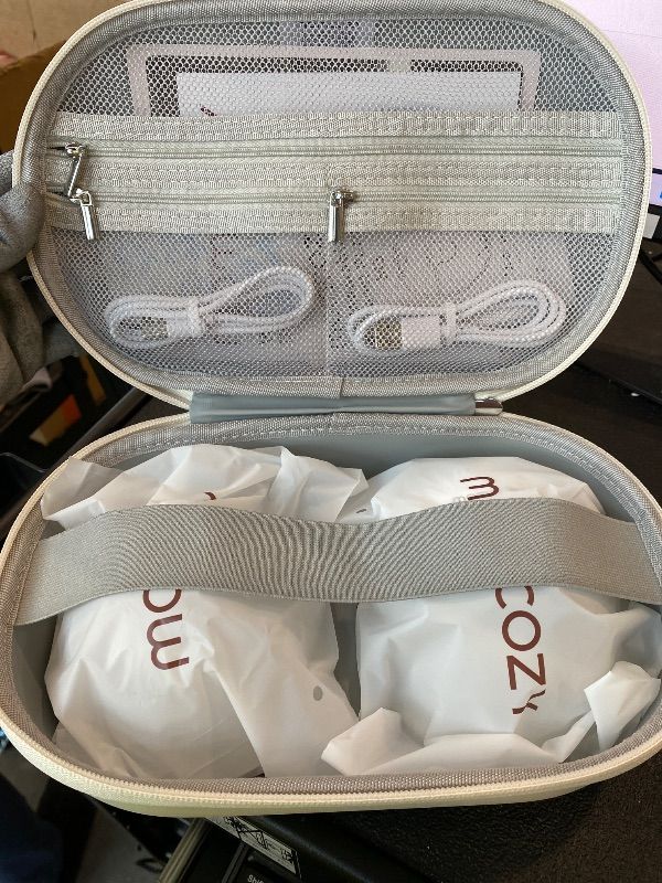 Photo 1 of *MISSING PARTS UNKNOWN*
Momcozy M5 Hands-Free Wearable Breast Pump, Double-Sealed Flange for Baby-Like Comfort, 3 Modes & 9 Suction Levels, Portable Electric Pump – 24mm, 2-Pack Quill Gray