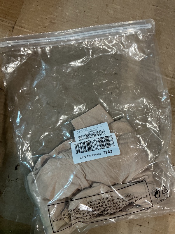 Photo 1 of *MINOR DAMAGE - USED*
MANGOPOP Women's Mock Turtle Neck Long Sleeve Tops Bodysuit Jumpsuit Nude Small