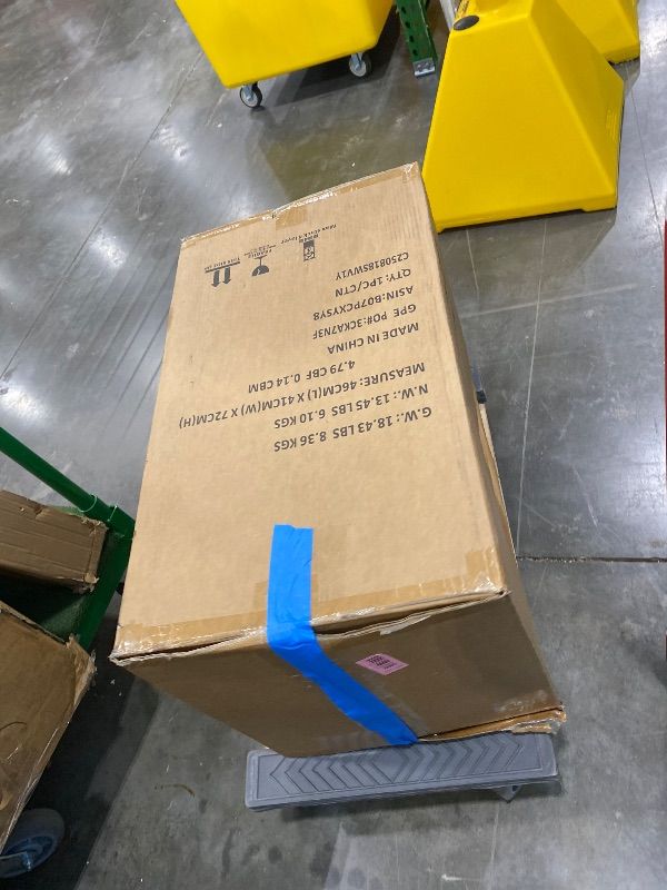 Photo 1 of *USED - Major Damage*
Amazon Basics Smudge Resistant Rectangular Trash Can With Soft-Close Foot Pedal, Brushed Stainless Steel, 50L/13.2 Gal, 16.7x14.7x25.9 in, Satin Nickel Finish