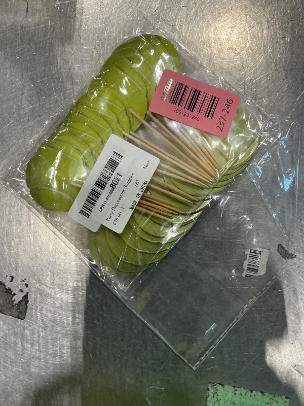 Photo 1 of 36Pcs Tennis Cupcake Toppers, Sports Ball Cupcake Picks Tennis Theme Birthday Cake Decorations Party Topper Cake Decor for Baby Shower Kids Birthday Party Decorations Supplies