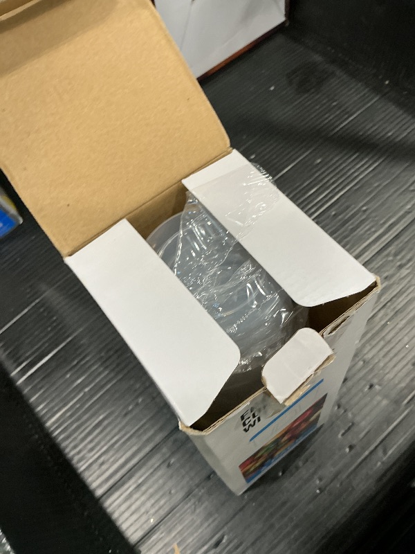 Photo 1 of [32 oz 6 Pack] Food Storage Freezer Containers Clear bottom With blue Twist Top Lids Reusable, Plastic Airtight Meal Prep Containers BPA Free | Stackable | Leakproof | Microwave/Dishwasher Safe