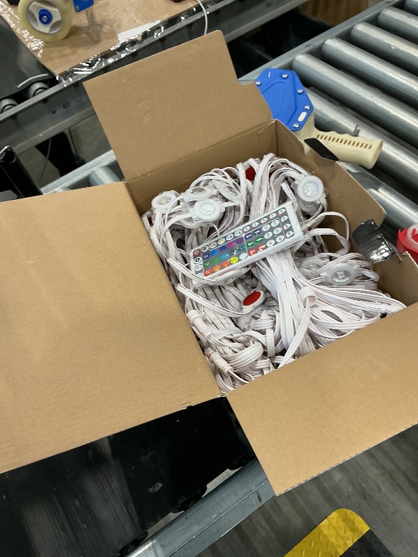 Photo 1 of *Missing items/power source* Nexillumi 300ft Permanent Outdoor Lights for House, 2025 New Smart RGB Christmas Lights Outdoor with APP Remote Control, IP67 Waterproof Eternity Eaves Lighting for Halloween Christmas Decorations