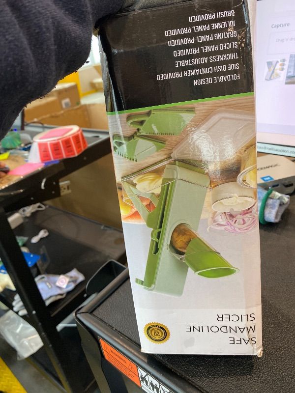 Photo 1 of *MINOR DAMAGE - USED*
Mandoline Slicer for Kitchen, Mandoline Slicer Safe Multifunctional Dicer Adjustable Commercial Slicer Machine Stainless Steel Chopper