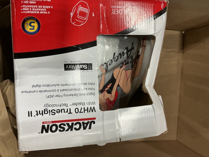 Photo 1 of *Missing items/needs charger* Jackson Safety HLX Welding Hood with TrueSight II Digital Variable ADF Balder Technology - Lightweight Auto Darkening Welding Helmet - ANSI Z87.1