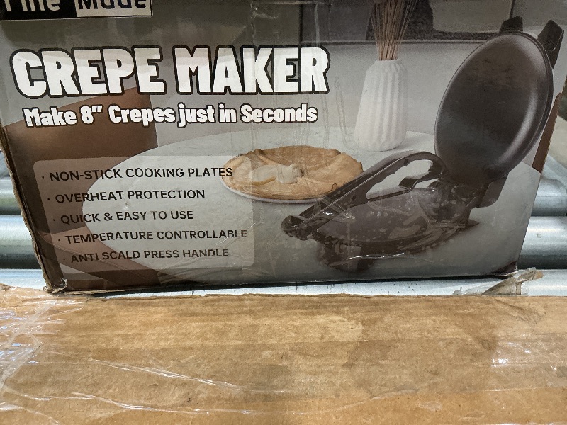 Photo 1 of *USED*
FineMade Compact Roti Maker, 8'' Electric Tortilla Maker Machine, Maquina Para Hacer Tortillas, Electric Tortilla Press, Prensa Para Tortillas, Crepe Maker, Recipe Included, Black