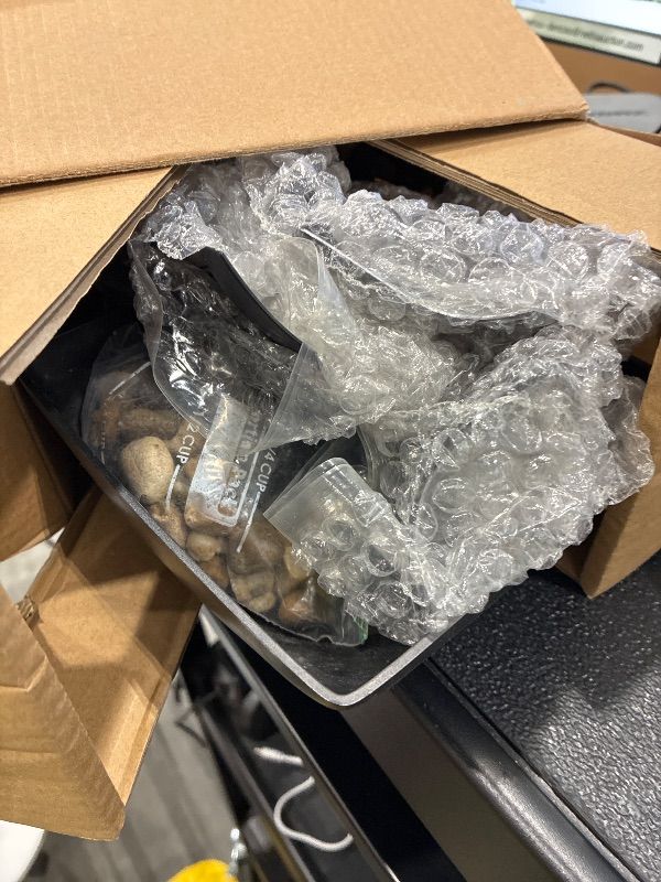 Photo 1 of **MINOR DAMAGE - USED**
Homedics Tabletop Water Fountain, Home Décor Soothing Sound Machine - Automatic Pump, Deep Basin & Natural River Rocks. Indoor Zen Relaxation for Office, Living Room, or Bedroom, 8.25” Tall