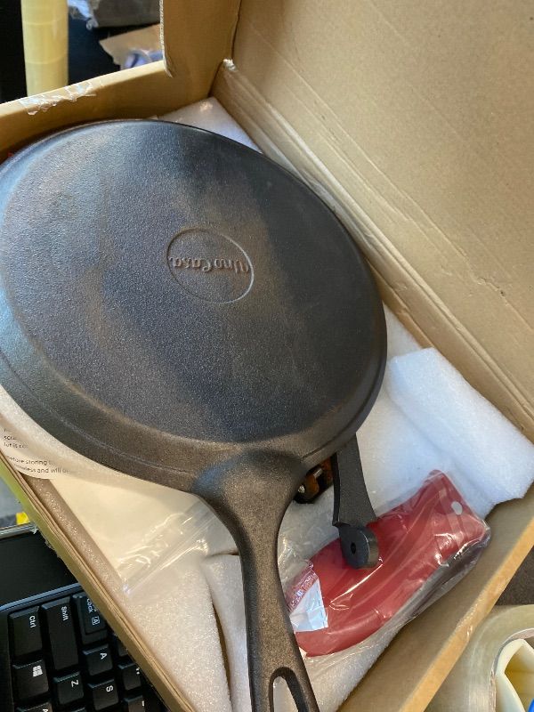 Photo 1 of *UNTESTED*
Uno Casa Cast Iron Tortilla Press 8 Inch - Bundle of Skillet for Roti / Comal Pan, Tawa / Dosa Pan Pataconera, Comales para Tortillas