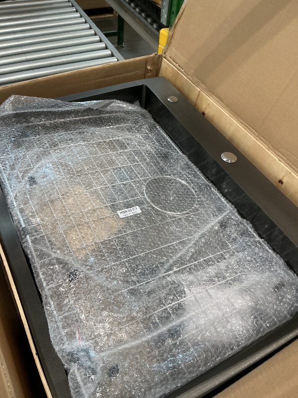 Photo 1 of **MISSING PARTS**
SOMRXO 30×22 Drop In Kitchen Sink with Faucet Combo - Black Stainless Steel Drop In Sink with Cup Washer, 9 Inch Deep Single Bowl Sinks and Faucets Combo Set,Top Mount Design for Modern Kitchens