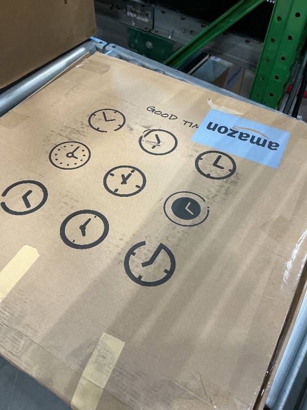 Photo 1 of 24inch Metal Decorative Wall Clock,Silent Non-Ticking Quality Quartz Battery Operated,Large Wall Clocks for Living Room Kitchen Home Bathroom Bedroom Wall Decor