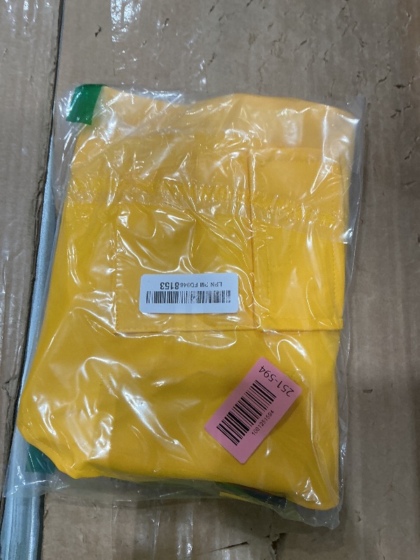 Photo 1 of *USED*
NACOCO Large Dog Raincoat Adjustable Pet Water Proof Clothes Lightweight Rain Jacket Poncho Hoodies with Strip Reflective (M, Yellow)