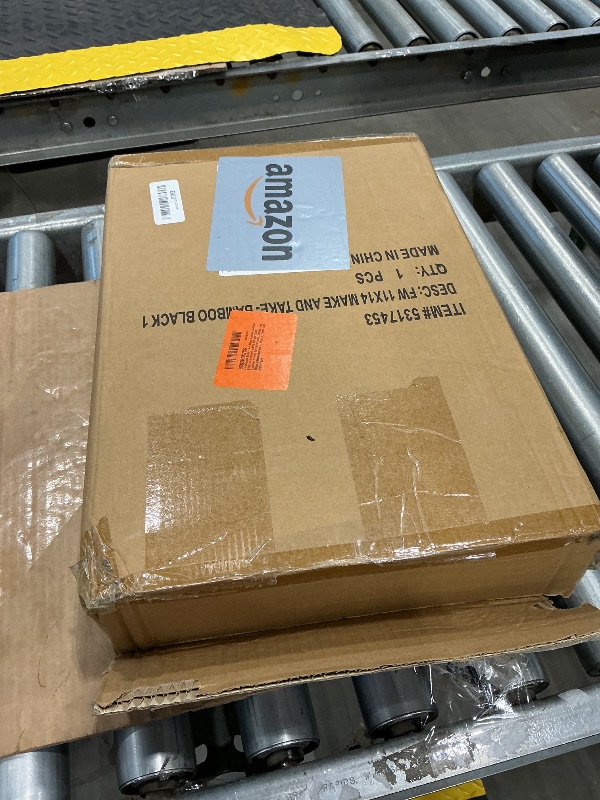 Photo 1 of *MINOR DAMAGE - USED*
Farberware Build-A-Board Bamboo Cutting Board with Single Storage Compartment, Clear Locking Lid, Black Handles, Perfect for Charcuterie & Snacks