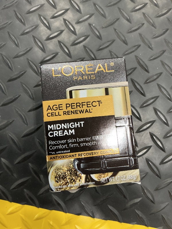 Photo 1 of *MINOR DAMAGE - USED*
L'Oreal Paris Age Perfect Anti-Aging Midnight Cream, Face Moisturizer to Reduce Wrinkles and Firm Skin, 1.7oz + Serum Sample