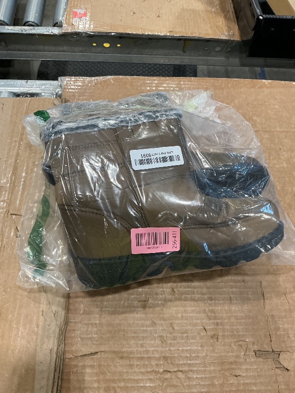 Photo 1 of *MINOR DAMAGE - USED*
GHIBHNA Women'S Pu Waterproof Snow Boots Winter Plus Velvet Non-Slip Warm Outdoor Ankle Boots Suitable For Light Camping Fur Lined Sneaker (brown,9)