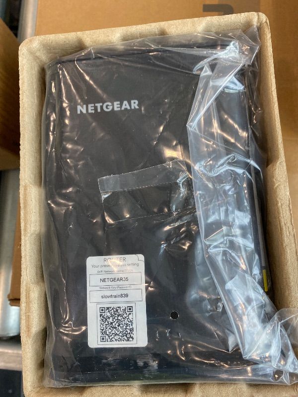 Photo 1 of ***MISSING POWER CABLE*** NETGEAR 4-Stream WiFi 6 Router (R6700AX) – Router Only, AX1800 Wireless Speed (Up to 1.8 Gbps), Covers up to 1,500 sq. ft., 20 Devices – Free Expert Help
