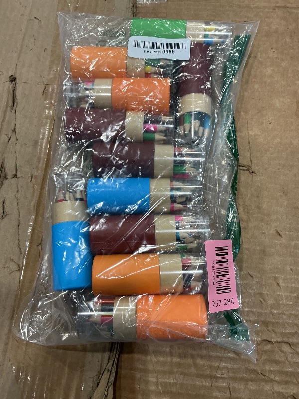 Photo 1 of ***MISSING PIECES*** ***READ CLERK NOTES*** Humyoun 24 Sets Mini Drawing Colored Pencils Bulk with Sharpener 3.5" Small 12 Colors Travel Colored Portable Pencil Set Operation Christmas Box Gift for Adult Art Painting