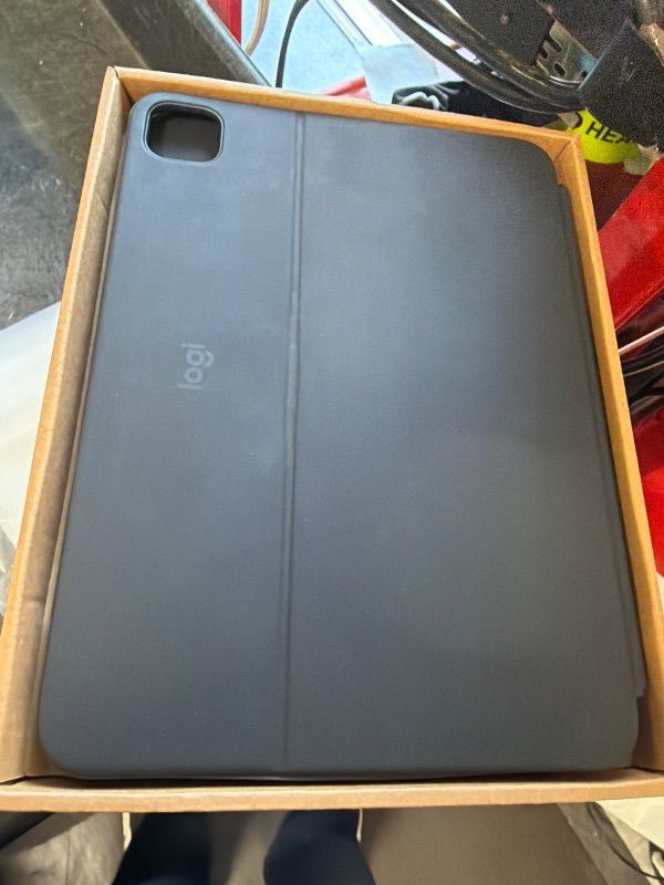 Photo 1 of *MINOR DAMAGE - USED*
Logitech Combo Touch iPad Pro 11-inch (M4 & M5)(2024 & 2025) Keyboard Case - Detachable Backlit Keyboard with Kickstand, Comfortable Typing, Multi-use Mode - Midnight Black