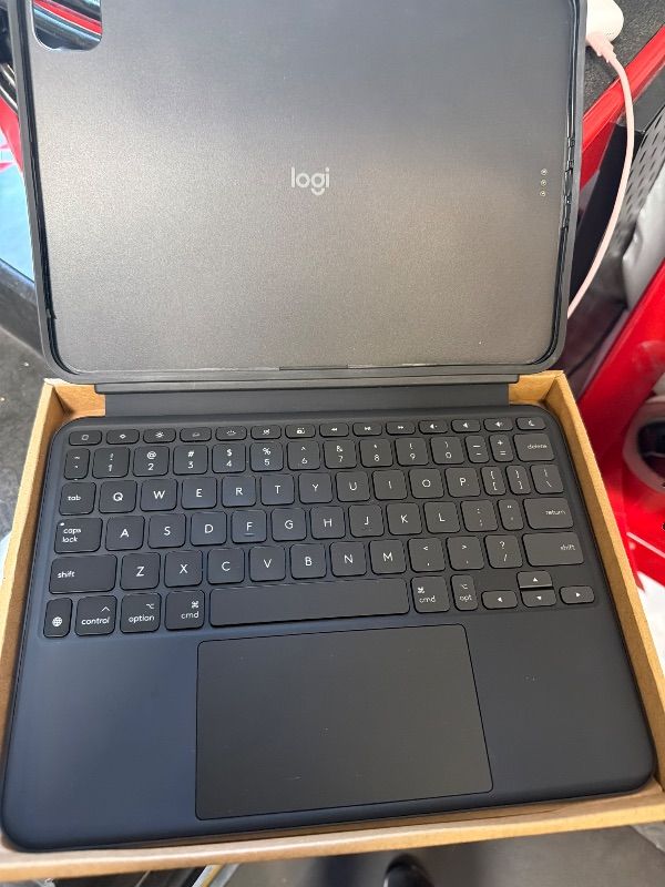 Photo 1 of *MINOR DAMAGE - USED*
Logitech Combo Touch iPad Pro 11-inch (M4 & M5)(2024 & 2025) Keyboard Case - Detachable Backlit Keyboard with Kickstand, Comfortable Typing, Multi-use Mode - Midnight Black