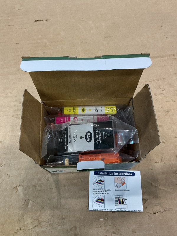 Photo 1 of *USED*
923e 923XL Ink Cartridges Combo Pack Compatible for HP 923 e HP923 XL HP 923 xl for OfficeJet Pro 8130e 8135e 8122e 8125e 8120 8124e 8138e 8139e 8130 8132e 8134e Printers Black Cyan Magenta Yellow
