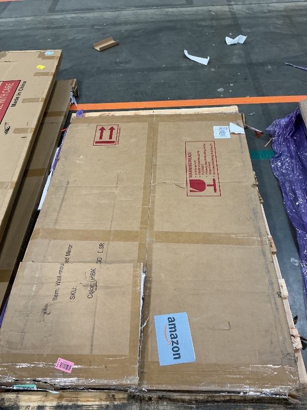 Photo 1 of *MINOR DAMAGE - USED*
55x36 inch Bathroom Mirror,Black Rectangle Mirror,Wall Mounted Bathroom Frame Vanity Mirror with Round Corner for Bedroom Living Room, Entryway Hangs Horizontal or Vertical