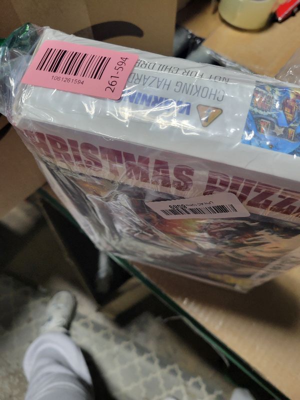 Photo 1 of 2 Pack 1000 Pieces Christmas Jigsaw Puzzles for Adults Santa Claus Playing Outside Fireplace Christmas Tree Presents Puzzles Educational Toys for Adults Man Woman Kids Puzzles Gifts (27.5 x19.7 in)