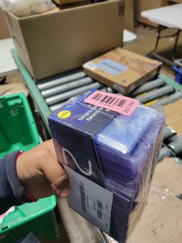 Photo 1 of 200 Hard Plastic Card Sleeves, Premium Card Sleeves, 3"x 4" Baseball Cards Protectors Plastic, Sports Trading Baseball Game Holder (100 Hard Sleeve + 100 Soft Sleeve)