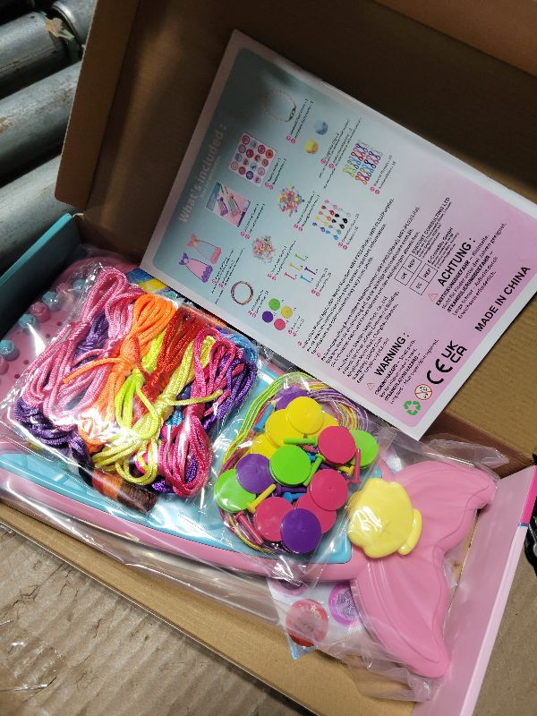 Photo 1 of 2-in-1 Friendship Bracelet Making Kit, Arts and Crafts for Girls Ages 8-12, Jewelry Making Kit?DIY Travel Activity Toys Set, Christmas Birthday Gifts for 6 7 8 9 10 11 12 Year Old Teen Girls (Pink)