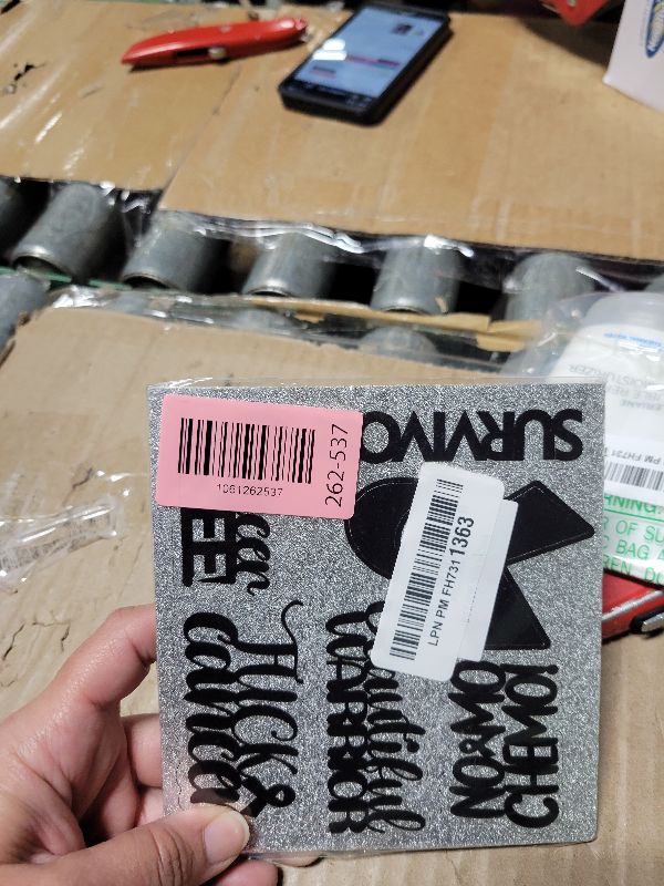 Photo 1 of 18pcs Black Glitter Dessert Cupcake Topper Cancer Chemo Free Survivor Warrior Theme Decor Supplies Breast Cancer Breast Care Awareness Birthday Party Decoration