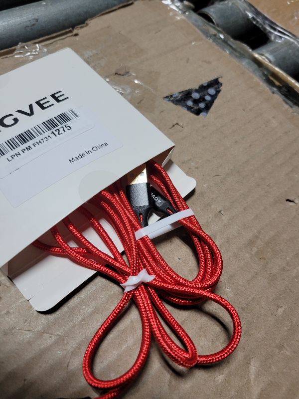 Photo 1 of AGVEE 2 Pack 3.3ft Mini USB Cable, Braided Durable USB-A to Mini-B Charger Charging Cord for TI-84, Garmin GPS, Go-Pro Hero 4 3 2 HD, PS3 Controller, Canon Camera, Blue Yeti Microphone, Red