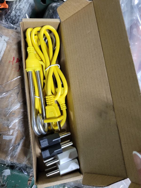Photo 1 of 2-Pack Portable Immersion Heater Kit - 120V-300W,240V-600W, Instant Water Heater for Cups/Mugs, Ideal for Camping, Travel, Coffee/Tea/Soup, Electric Reheater