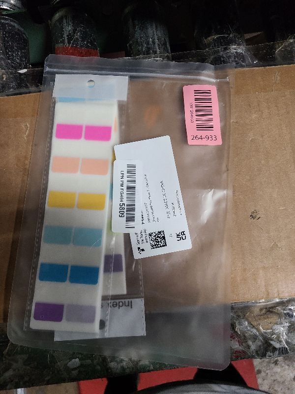 Photo 1 of 240 Pcs 1Inch Sticky Index Tabs, Colored Book Sticky Tabs for Notebooks, Repositionable Page Tabs for Notebooks File Classification