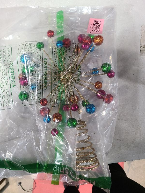 Photo 1 of 11.5 Inch Starburst Christmas Tree Topper